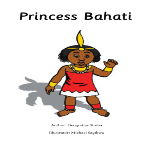 Illustration of Princess Bahati explaining a water reservoir plan to the King and his ministers